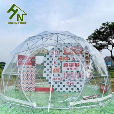 China Hot Selling Diameter 4m Waterproof Medieval Clear Dome Tent For Wedding Events for sale