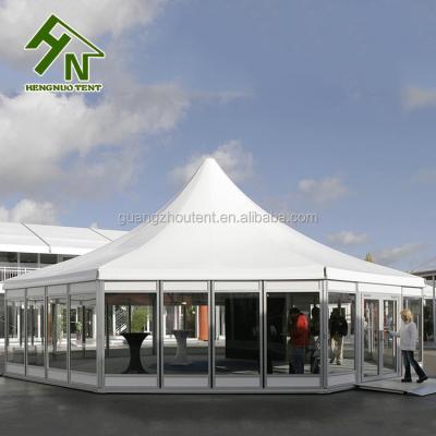 China UV-Resistant/Water Proof/High Peak Octagon Frame Tent Indonesia Fire Retardant Big Marquee For Indoor Party for sale