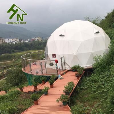 China High Quality Flame Redartant/UV-resistant/Water Proof Diameter 6m Prefab Resort Hotel Dome Tent For Tourists for sale