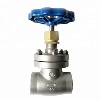 China DN40 Cryogenic Globe Valve Stainless Steel Short Stem Welding Connection for sale