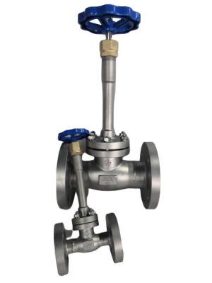 China DN15 Flange Connection LNG Cryogenic Globe Valve for sale