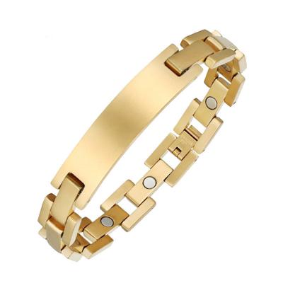 China 2023 CLASSIC Men's Cuff Bracelet 2023 New Arrival Mens Gold Stainless Steel Stainless Steel Link Chain Bracelets & Bangles for sale