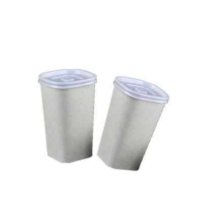 China Disposable Custom Fashion Square Custom Paper Coffee Cups For Going Out Printed Square Paper Cups for sale