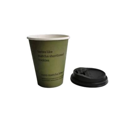 China Factory price custom disposable paper cups china paper 100% wooden coffee cups for sale