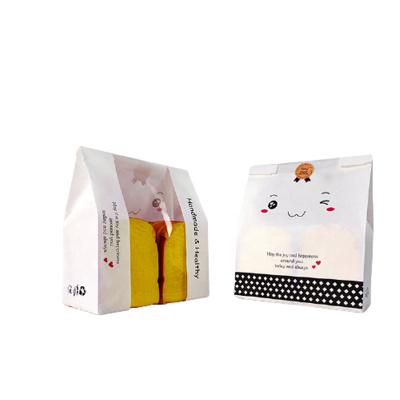 China Custom Fashion Oil Proof Paper Bag Recyclable Grease Paper Bag China Manufacturer For Cookies for sale