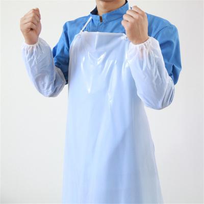 China Heavy Duty Waterproof Industrial PVC Aprons On Sale Men's Adjustable Cleaning Butcher Apron for sale