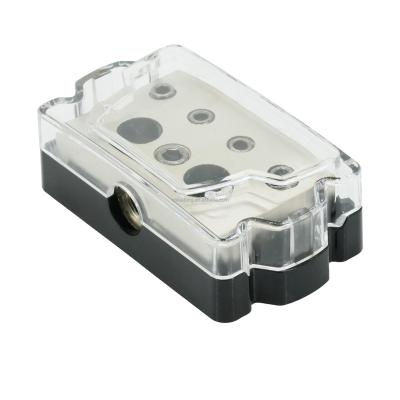 China High Quality 1*0ga In-2*8ga Out+1*4ga Zinc Alloy Car Speaker And PC Plates Distribution Out Power Distributor Block Fuse Holder for sale