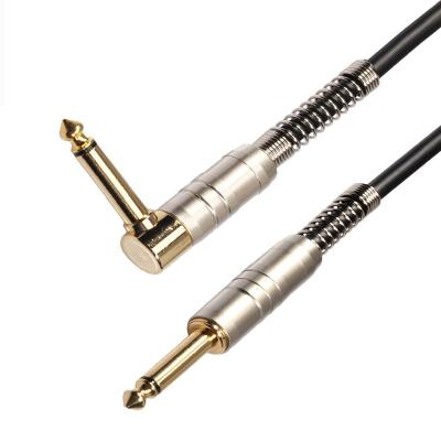 China Car Gold Plated High Quality Audio Cable Guitar 6.3mm-6.3mm Instrumentation Cable For Microphone/Guitar Projector for sale