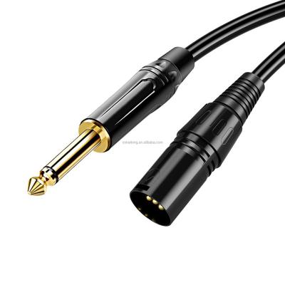 China Car Microphone Wires Bare Copper Hi-Fi Speaker Wires XLR 6.0mm Audio Use In Mixer Power Amplifier Video Camera COMPUTER DVD Player, for sale