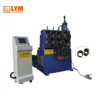 China 7 Rolls Rectangular Tube Bending Machine Angle Iron Bender for sale