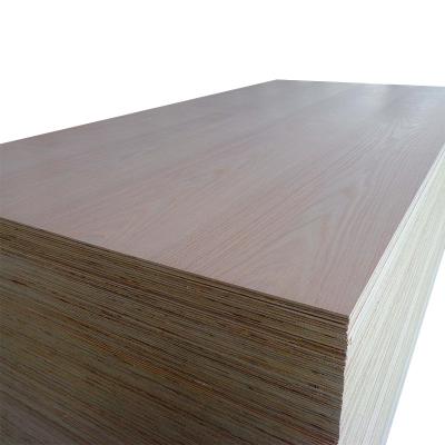 China 1200x2400mm modern fancy red oak plywood for furniture design for sale