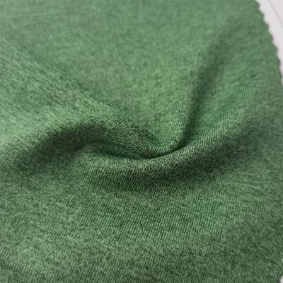 China Stretch High Quality Heather Jersey Wicking Single Jersey Polyester Spandex Fabric For Yoga Pants for sale