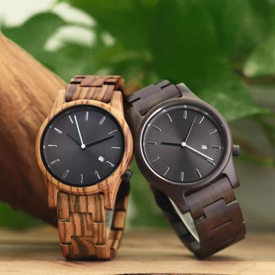 China Miyota 2115 Quartz Movement Date Mens Wristwatches OEM Wooden Relogio Masculino Masculino Automatic Luxury Brand Date Date Antique for sale