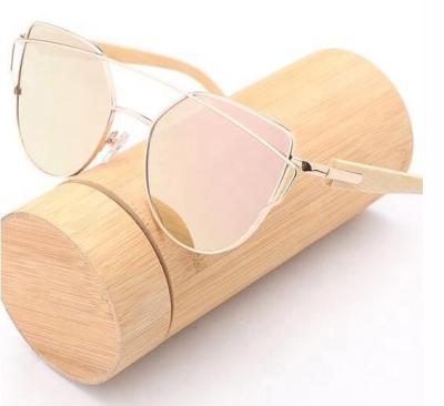 China Fashion Sunglasses Candy Color Women UV400 Sunglasses Customized Brand Sun Glass Leg Beach Glass Bamboo Wholesale Men for sale