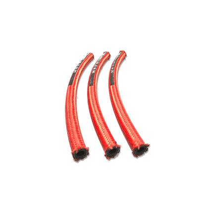 China 12mm Rubber Hydraulic Hose Braided And Textile Covered Durable Yarn SAE 100 R5 for sale