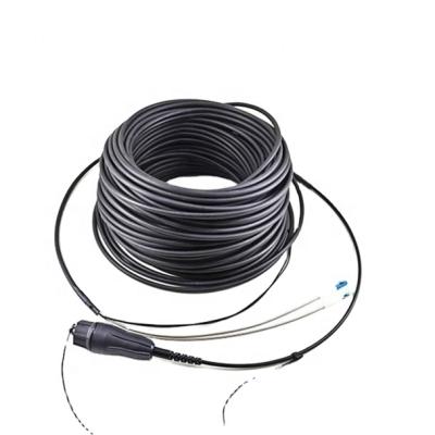 China FTTX Outdoor Duplex LC Patch Cord Fiber Optic Flxs 5.0mm LSZH 2Core LC CPRI Cable for sale