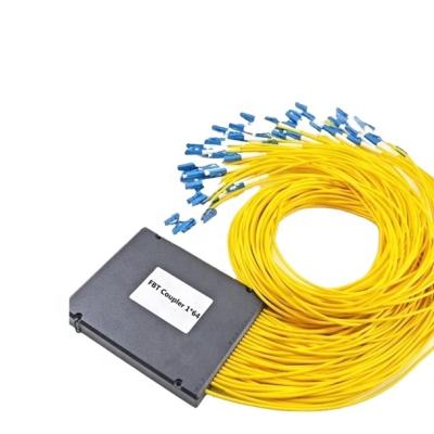 China Low Loss 1x64 Fiber Optic Coupler 64Core PLC Splitter Singlemode PLC Splitter for sale