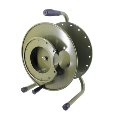 China Metal Cable Reel Portable Military Mobile Tactical Cable Drum 410mm*400mm*430mm for sale