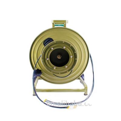 China Portable Mobile TPU Cable Winder Wheel Mental Fiber Optic Mobile Pre-terminated Spooling Cable Drum for sale