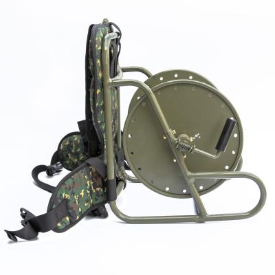 China FTTX Portable Carrying Backpack Cable Reel Metal Housing Used in Tactical Environment/Reel Cable Drum for sale