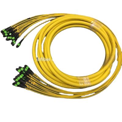 China Maunfacture 8F/12F MPO Patch Cord Fiber Optic MPO 12/24Core Trunk Cable IPA-MTMTS144 for sale