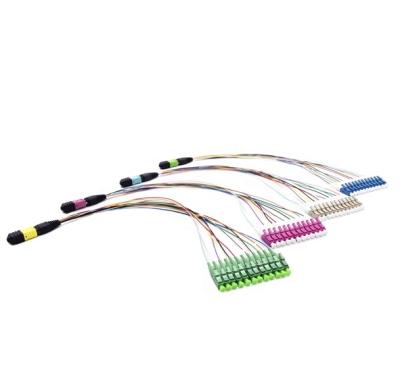 China FTTX FTTX Solutions MPO 12Core / 24Core Patch Tie Down MPO Harness LC / SC Patch Cord for sale