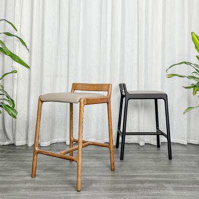 China Super Comfortable Home Hotel Bistros Coffee Shop Hotel Tall Stool Furniture Leather Bar Stool With Backrest Bar Chair for sale