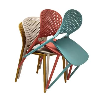 China Wholesale High Quality Scandinavian Modern Plastic Dining Chair Design Stackable Outdoor Dining Chairs for sale