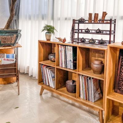 China Durable Living Room Locker Bookcase and Magazine Shelf Compact and Convenient Wooden Shelf Storage Bookcase for sale