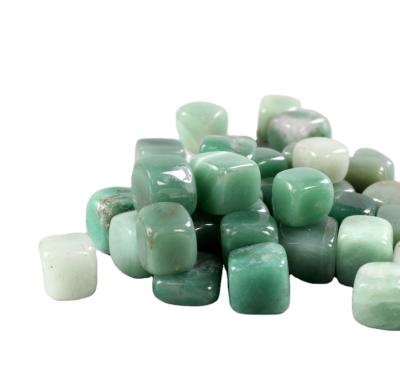 China China Natural Green Crystal Jade Block Aromatherapy Degaussing Chakra Stone Landscape Stone Crafts for sale