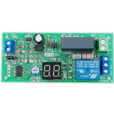 China AC220V Delay Timer Switch Turn Off Panel 0 Seconds-99 Minutes Delay Relay Module AC220V Delay Timer for sale