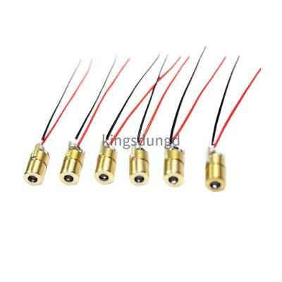 China RED Lasers Diodes 5mW 650nm Diodo Dot Laser Dot Diode Circuit 5V 5mW 650nm Indicator Sight Copper Head PCB for sale