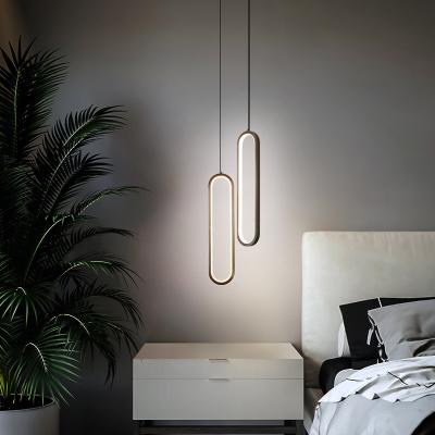 China American Nordic simple modern minimalist creative long line wall background living room chandelier bedside bedroom style net red light for sale