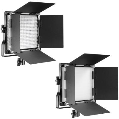 China Mini Professional LED 660 Beads 3200-5600K Bicolor CRI 85+ Video LED Panel Light for sale