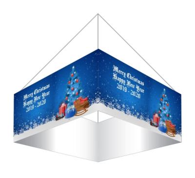 China Custom Printing Indoor Ourdoor Media Advertising Vertical Hanging Ceiling Banner for sale