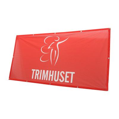 China Custom Polyester Mesh Banners Logo Printed All Countries Advertising Outdoor Advertising Display Country Promotional Banner for sale