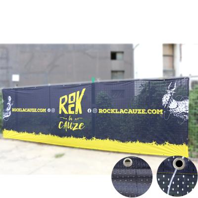 China Outdoor Display Advertising Printing Mesh Fabric Custom PVC Vinyl Banner For Promotion for sale