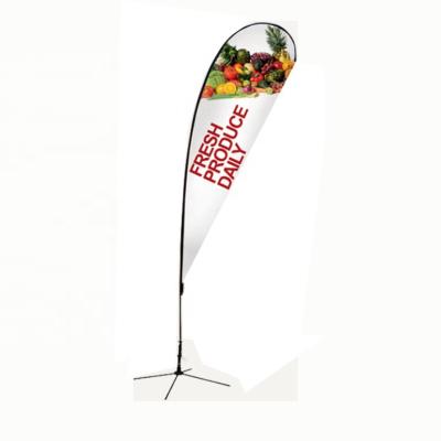 China Waterproof Custom Outdoor Commercial Advertising Teardrop Flag Banners Flags for sale