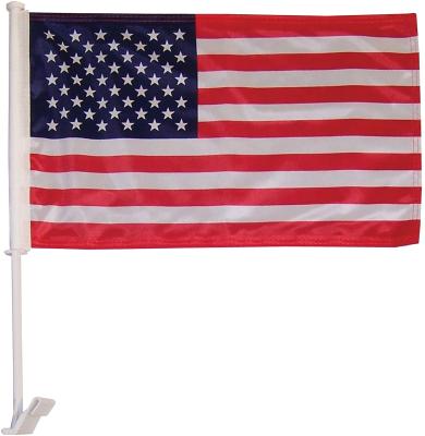 China Portable USA Flag Car Flag - Double Sided - Hooks On Car Window USA Flag, 12