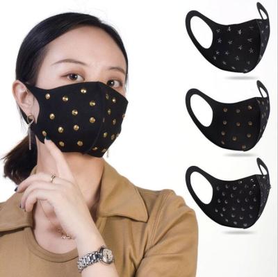 China Popular mask Black ice cream fashion Europe and America new custom wind best-selling rivet punk masks for party for sale