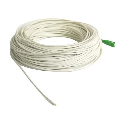 China Telecommunication LSZH 50m Length Color Fiber Optic Braid G657A2 2.0mm 3.0mm Singlemode Ivory White PVC for sale