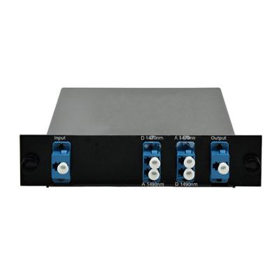 China WDM Optical Network FMU Plug-in Module Standing 1Channel 1470-1490nm CWDM OADM With LC UPC Connector for sale