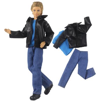 China High quality best-selling soft toy male ken doll clothes jacket T-shirt pants clothes set for ken dolls for sale