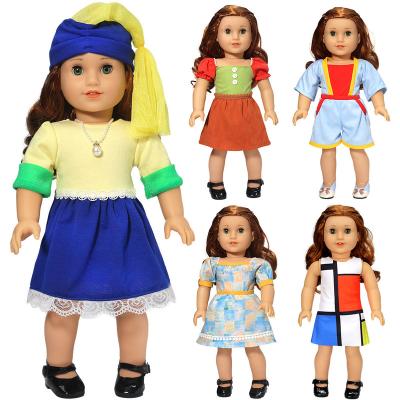 China stuffed & High Quality Handmade American Girl Doll Plush Toy New Arrival 18 Inch Reborn Doll Dress Clothes For American Girl Dolls for sale