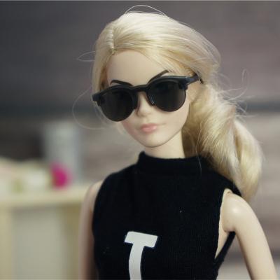 China Cartoon Toy High Quality 1/6 inch 11-12 30 cm Doll Glass Sunglasses Accessories for barbie dolls for sale