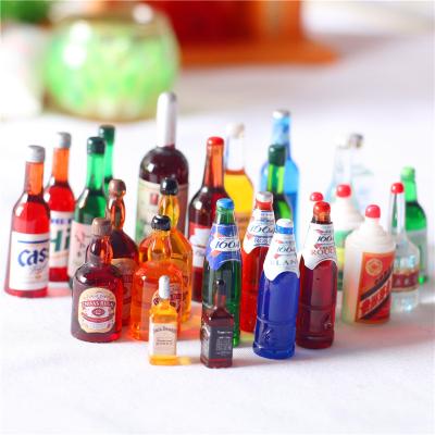 China 1:12 Electronic Doll House Accessories Miniature Cola Soda Drink Bottle Resin Craft Food Diy Making Simulation Toy DollLand Wholesale Realistic for sale