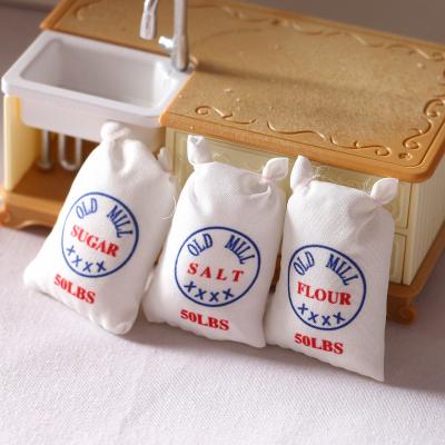 China Electronic Miniature Scene Mini Furniture Model Pocket Kitchen Toy Flour Bag Toy DollLand Dollhouse Doll House Food Game for sale