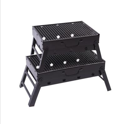 China Portable Smokeless Charcoal Grill Folding BBQ Charcoal BBQ Grill Machine Easily Cleaned for sale