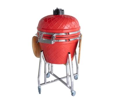 China Easily Cleaned 24 Inch Kamado BBQ Style Egg Shape Mini Wood Pellet Stove for sale