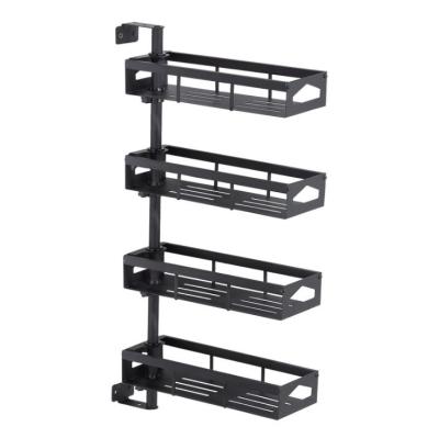 China Nrotatable Coastal Multifunctional Adjustable Stainless Steel Wall Storage Kitchen Rack for sale